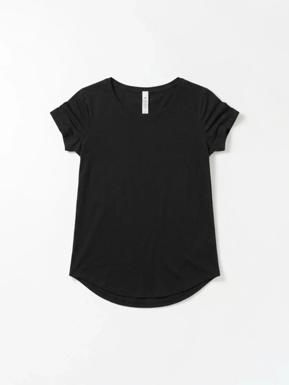 lululemon athletica Black Short Sleeve Scoop Neck Tee